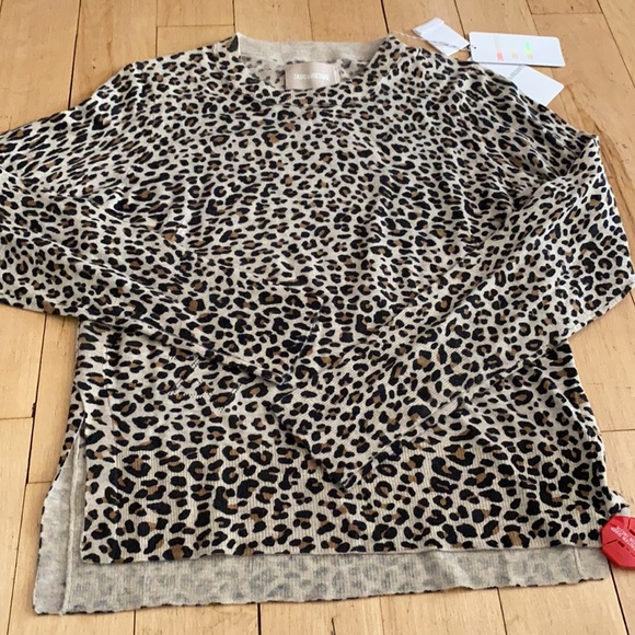 NWT Zadig and Voltaire Lirius Cashmere Leopard-Print Sweater Sz S - Picture 8 of 16